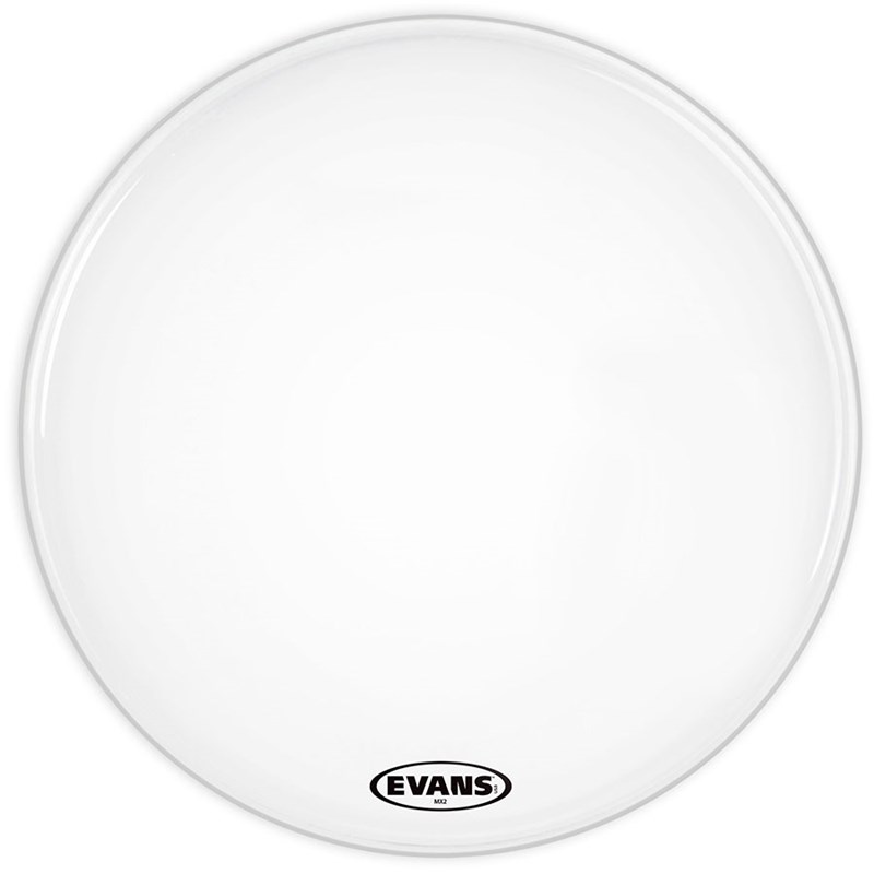 Evans BD32MX2W MX2 Smooth White 32-Inch Marching Bass Drum Head